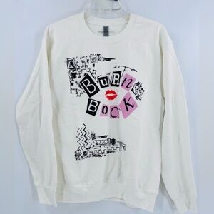 Mean Girls Burn Book" graphic sweatshirt small